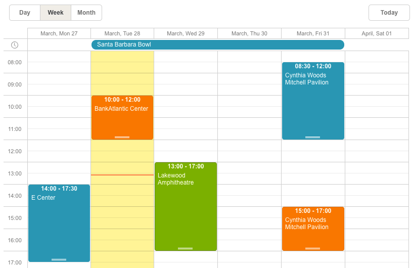 ASP.NET Event Calendar