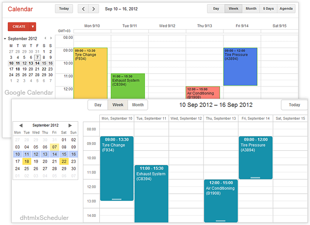 Synchronization between Google Calendar and dhtmlxScheduler