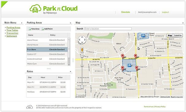 ParknCloud - Merchant Web Application