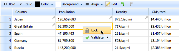 dhtmlxSpreadsheet 2.0 - Locking Cells