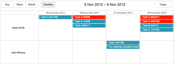 dhtmlxScheduler 3.6 - Enhancements for Timeline View