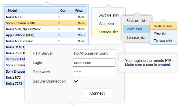 dhtmlxPopup - JavaScript Popup Box