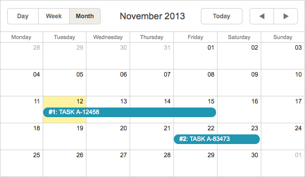 Event Calendar with dhtmlxScheduler and AngularJS