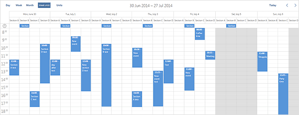 Multiple-days-calendar