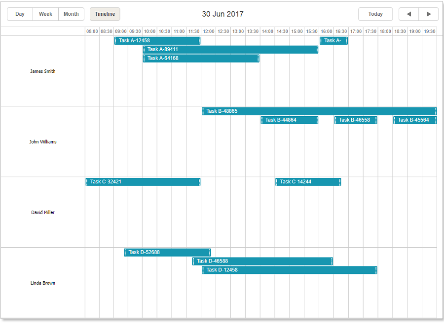 timeline scheduler