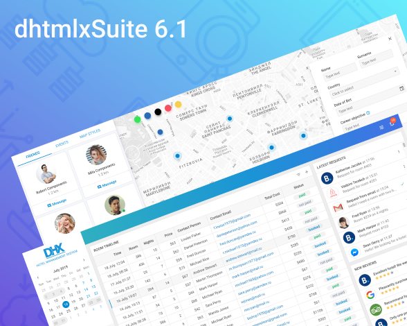 DHTMLX Suite 6.1 Minor Update