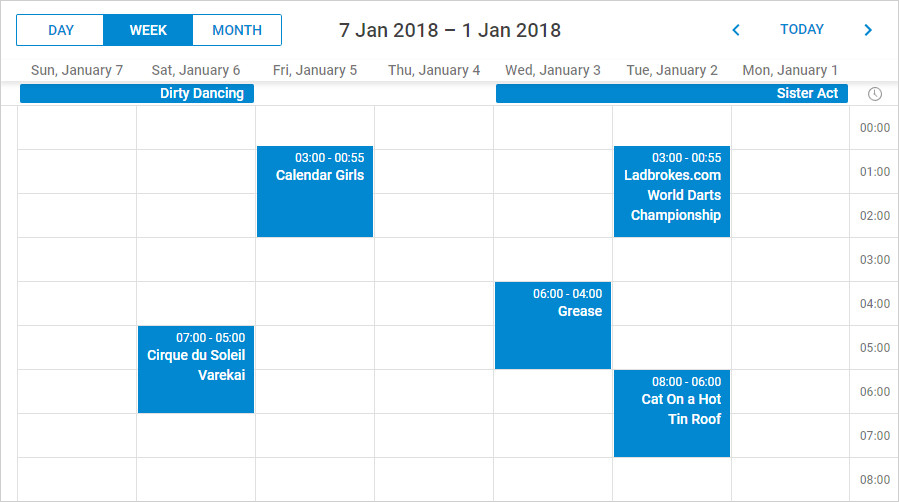 RTL mode of DHTMLX Scheduler