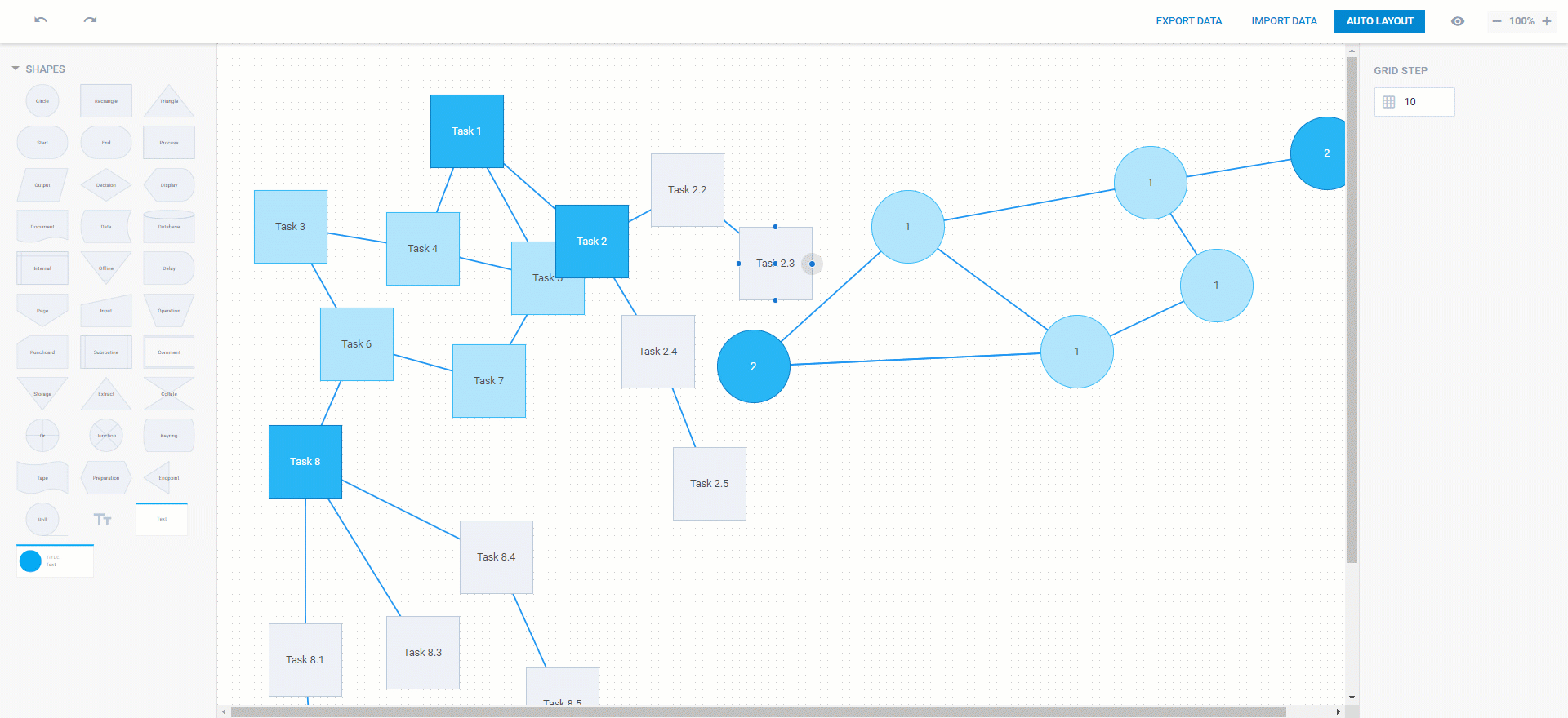Diagram Editor with Auto Layout