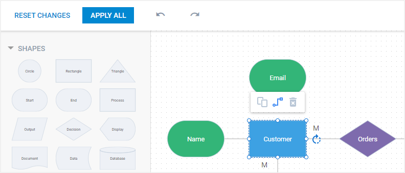 DHTMLX Diagram Editor - ERD