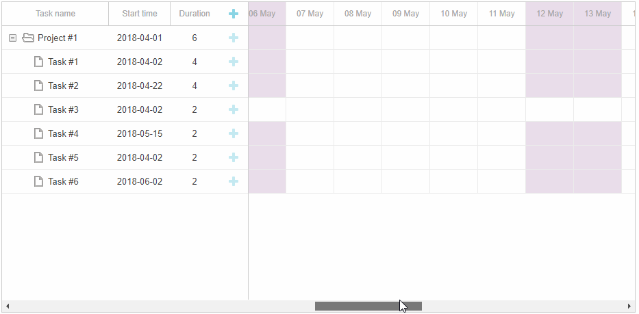 DHTMLX Gantt - working calendars-merging calendars