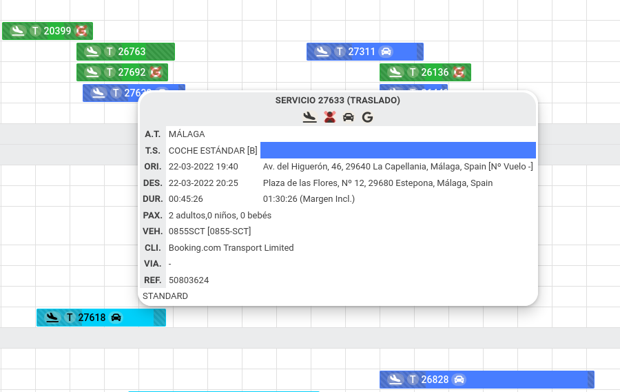 DHTMLX Scheduler with Tooltips for E-VTC