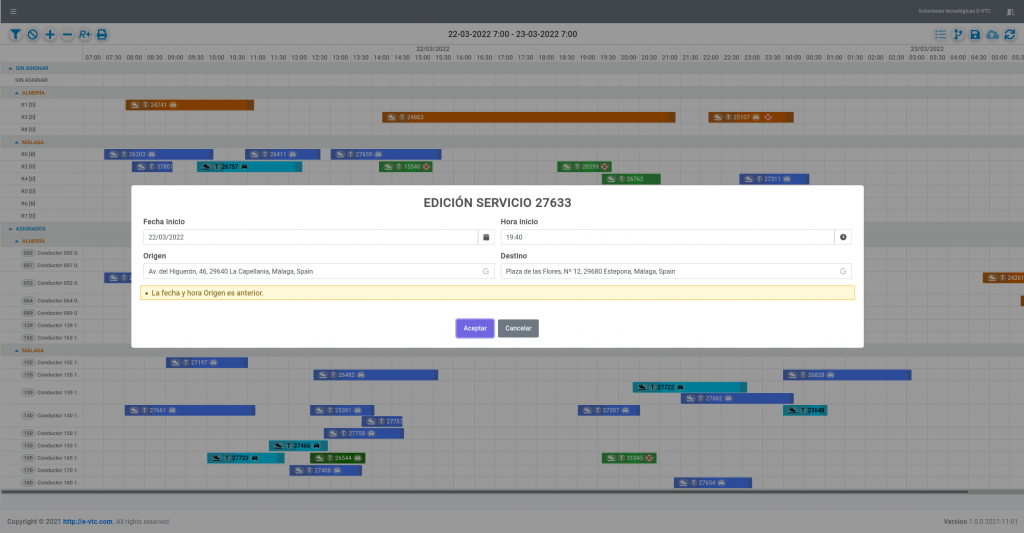 Custom event edit form of DHTMLX Scheduler in E-VTC web app