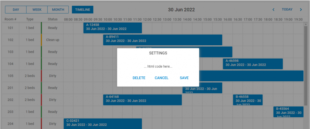 DHTMLX Scheduler - message window