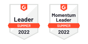 G2 awards for project management tools - Leader and Mamentum Leader awards