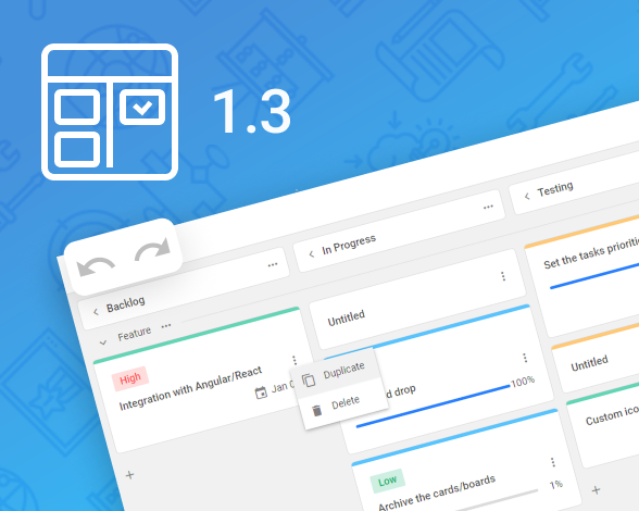 DHTMLX Kanban 1.3 - release article
