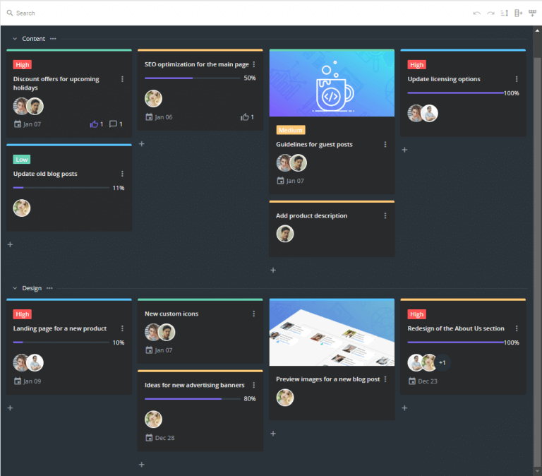 Build a JavaScript Taskboard (Kanban) with DHTMLX