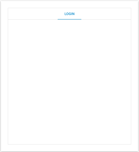 login form - window with a login tab
