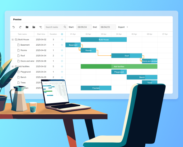 Gantt integrated with Suite