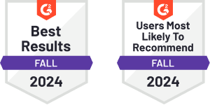 “Best Results” and “Users Most Likely to Recommend” Awards