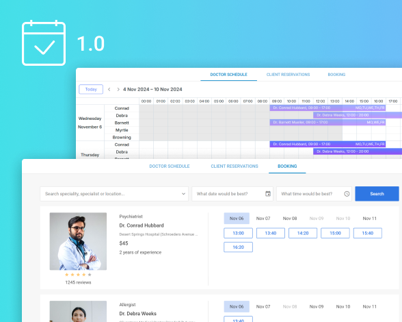 JS Booking calendar