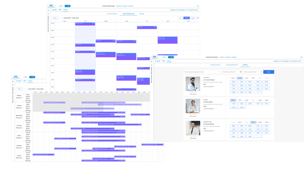 Frontend Setup for Integrating DHTMLX Booking and Scheduler