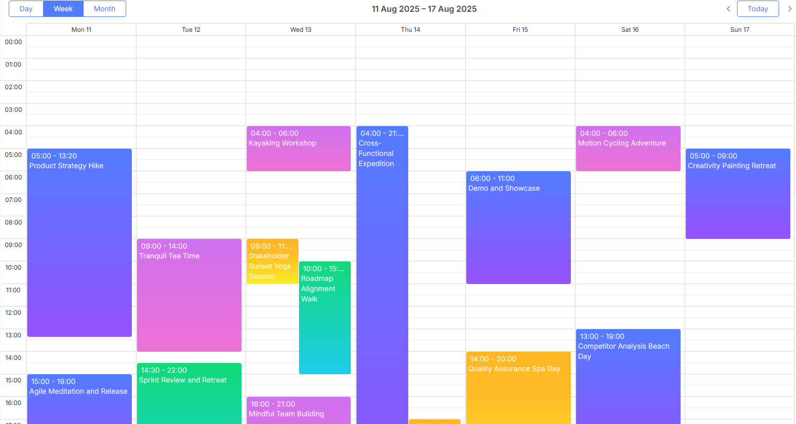 React Scheduler built with DHTMLX