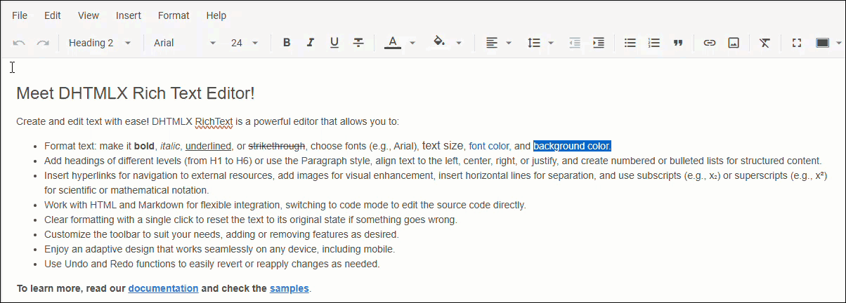 menubar options