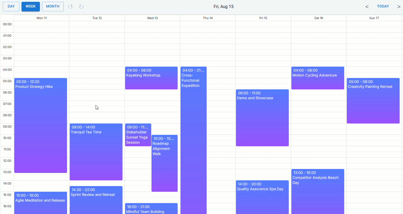 React Scheduler + Redux - undo/redo