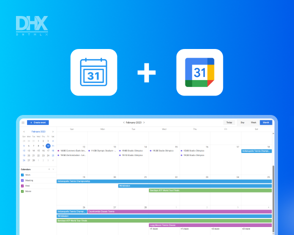 Integration of DHTMLX Event Calendar with Google Calendar