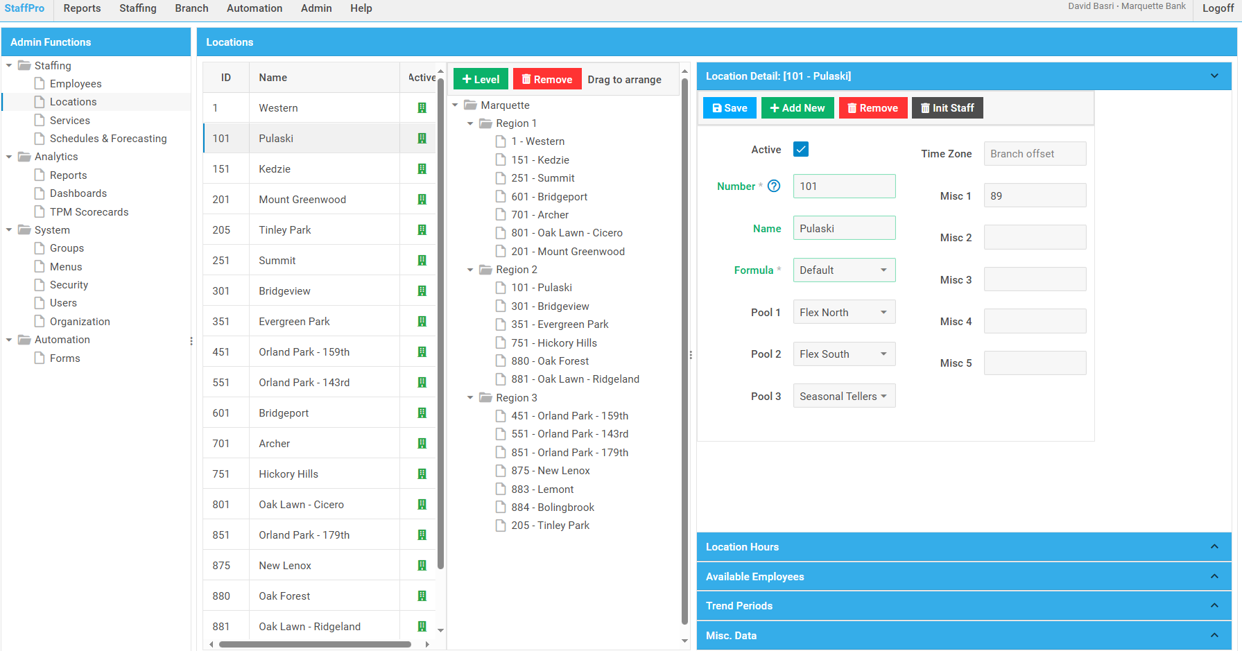 Admin section based on DHTMLX Suite widgets