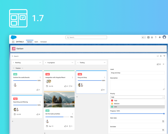 v1.7 with Salesforce integration