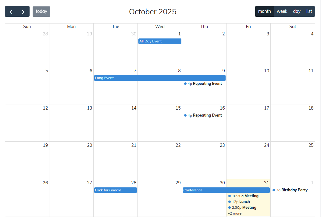 Scheduler React extension