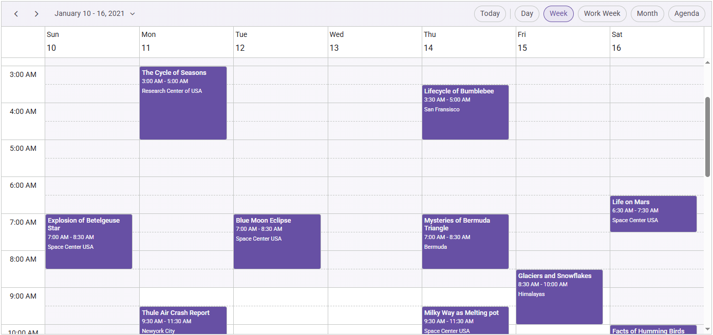 React Scheduler wrapper