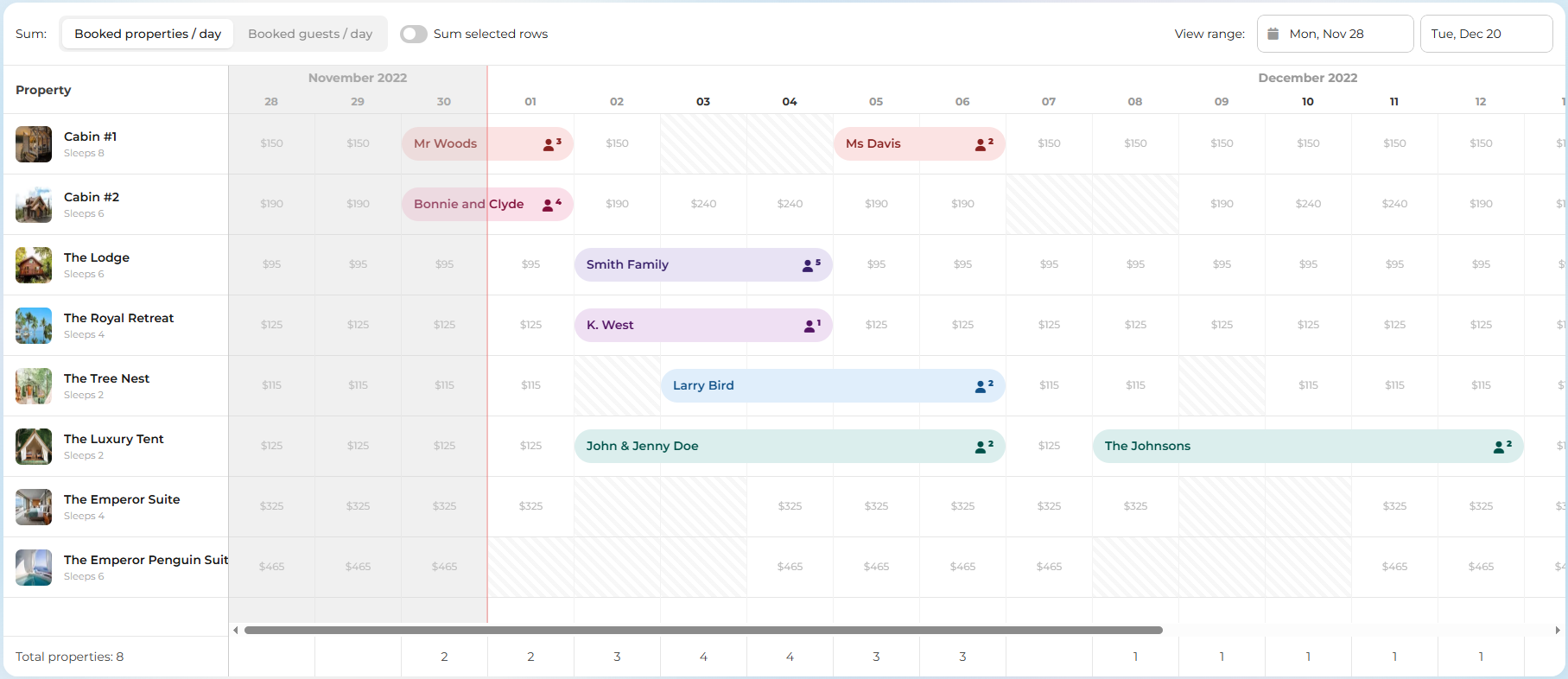 Booking system built with Bryntum