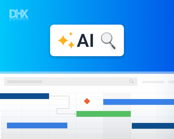 Gantt chart with AI semantic search