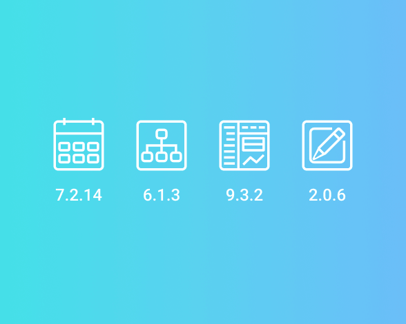 new patch versions of Scheduler, Suite, Diagram, RichText