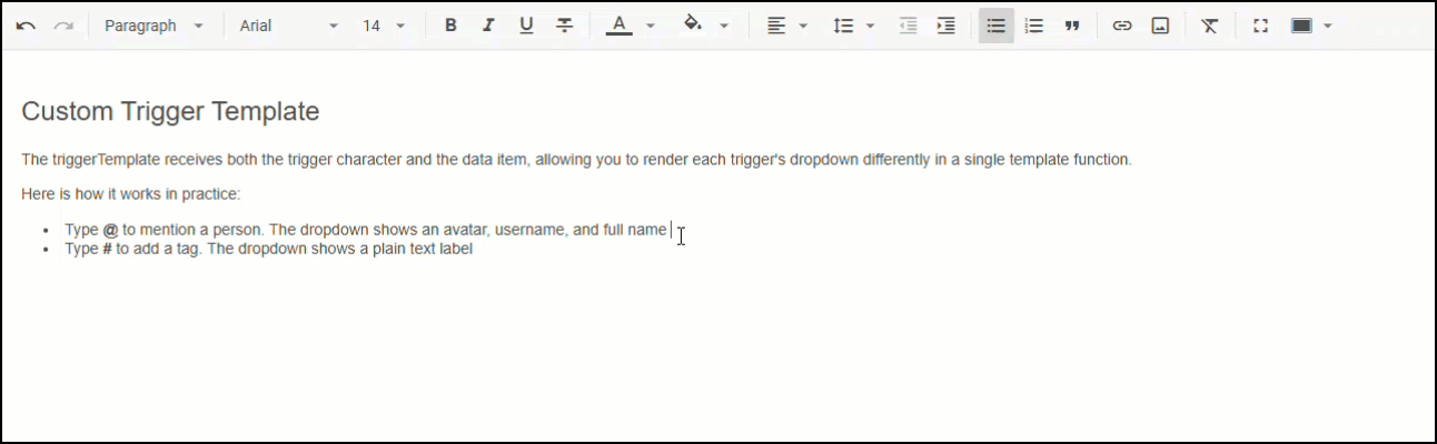 custom rendering for suggestion items