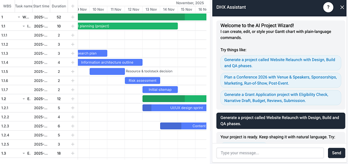 AI Gantt Chart Maker
