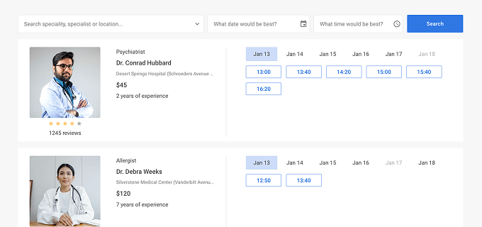 Doctor Appointment Booking System