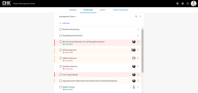 Project Management App: To Do List
