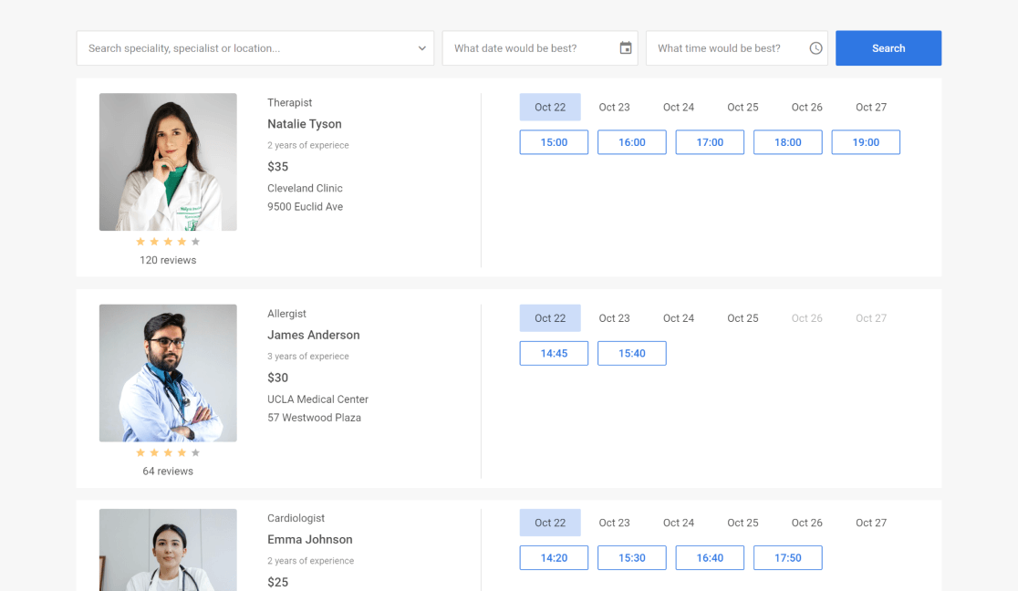 DHTMLX Booking Widget for Handy Time Reservation