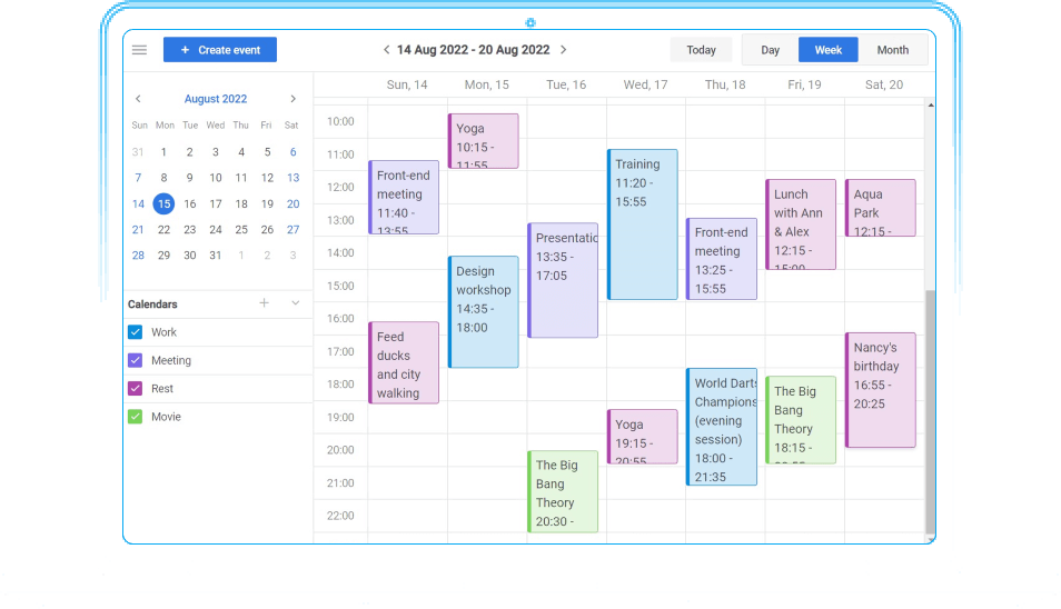 Javascript Calendar - Date and Time Selection - DHTMLX Suite