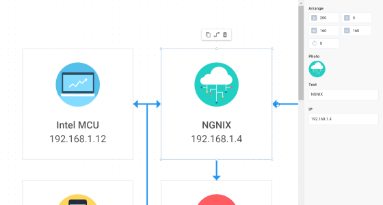 JavaScript Network Diagram - DHTMLX Diagram