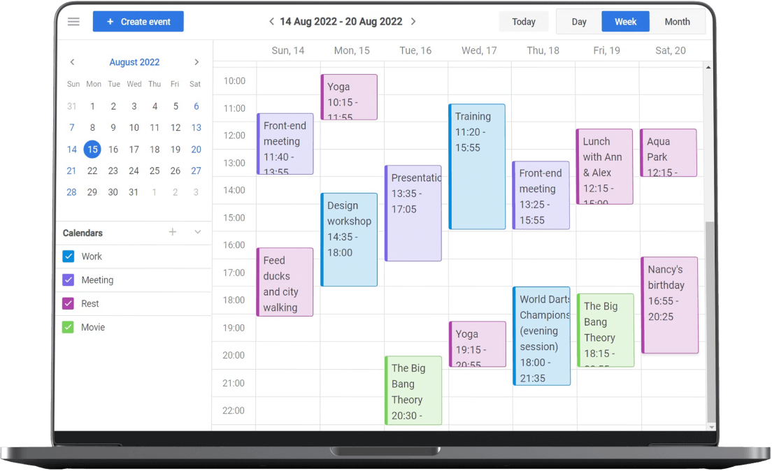 JS Calendar for Events Management | DHTMLX JavaScript Event Calendar