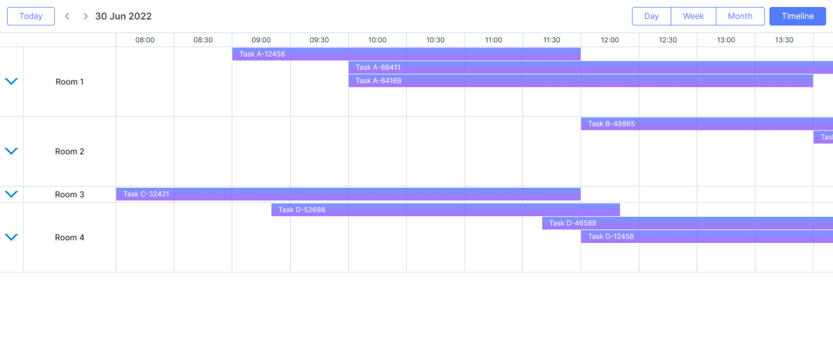Collapsing Timeline section