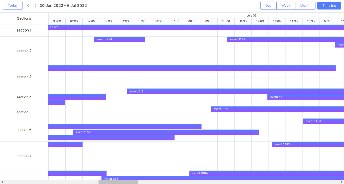 PRO and Standard Features of DHTMLX Scheduler