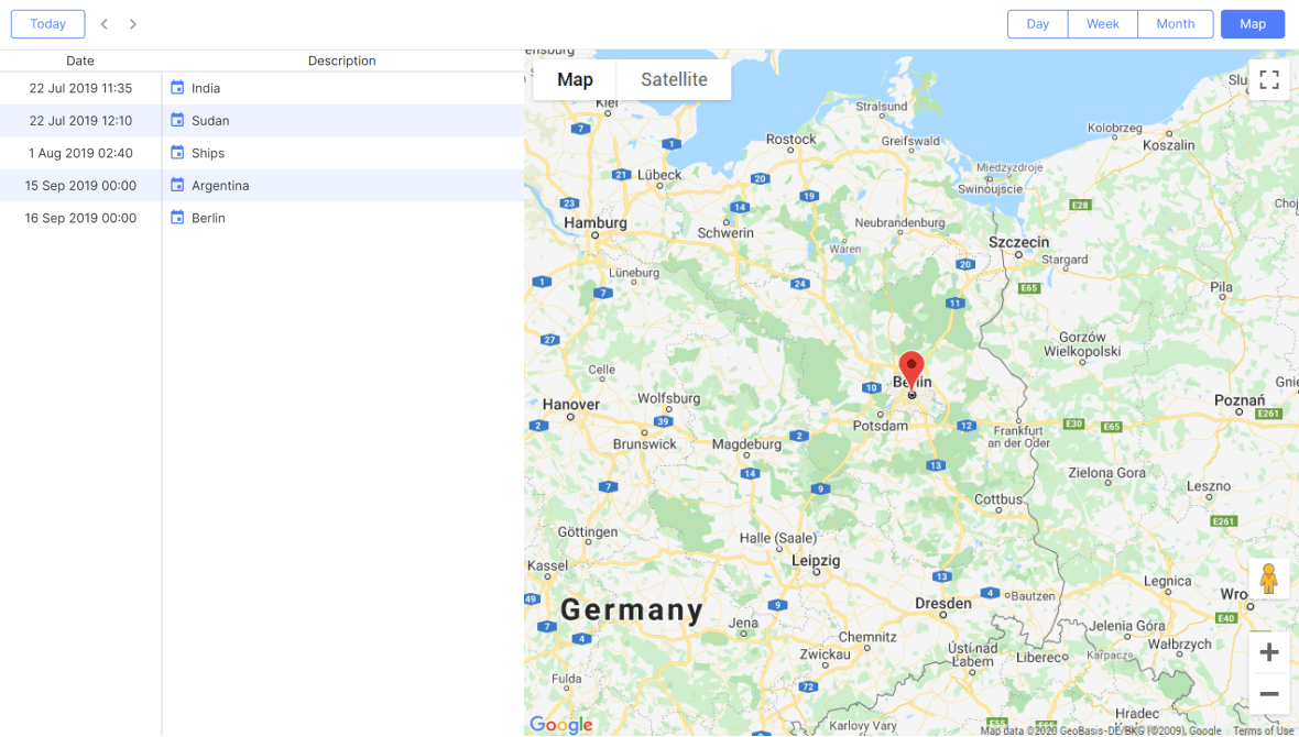 google maps integration