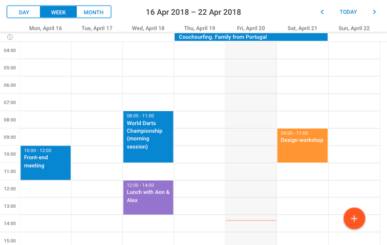 Scheduler JavaScript Сalendar - DHTMLX Scheduler
