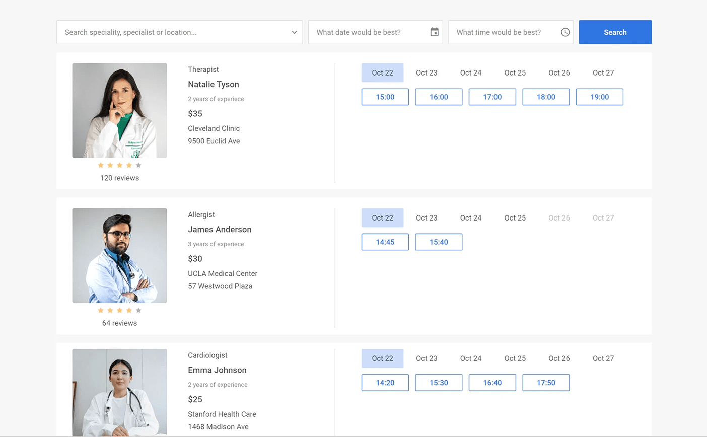 Booking Widget