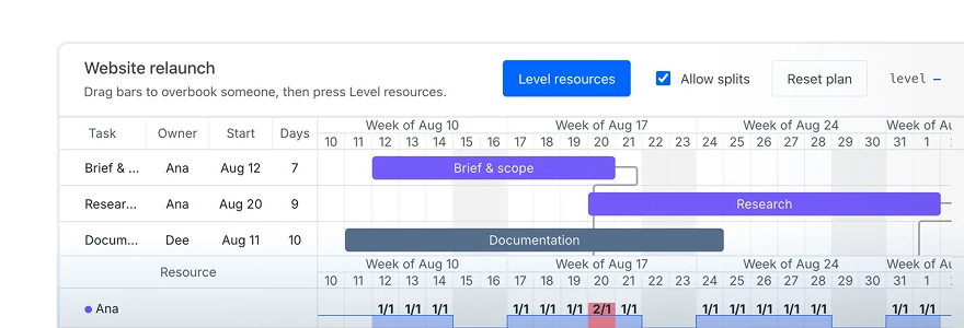 DHTMLX Planning Engine